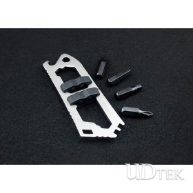 Outdoor survival card tool multifunctional pliers with screwdriver wrench UDTEK2021 